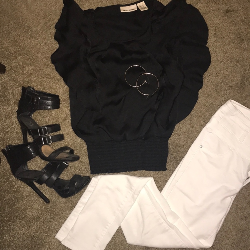 Black Silky Dress Shirt